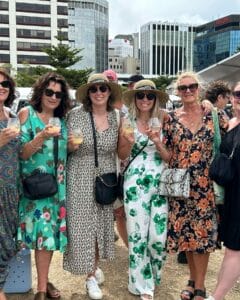 Group of women enjoying outdoor event