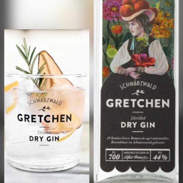 Labels of Gretchen Gin